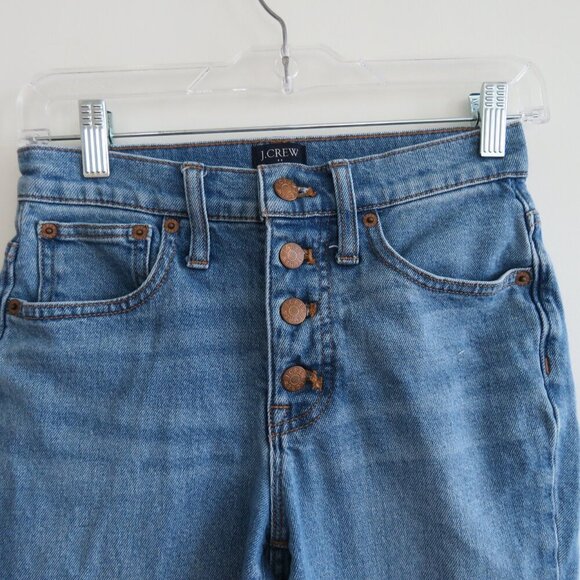 J. CREW Essential Straight Jean in All-Day Stretch Blue Mist Wash - Size 24 - Picture 8 of 14